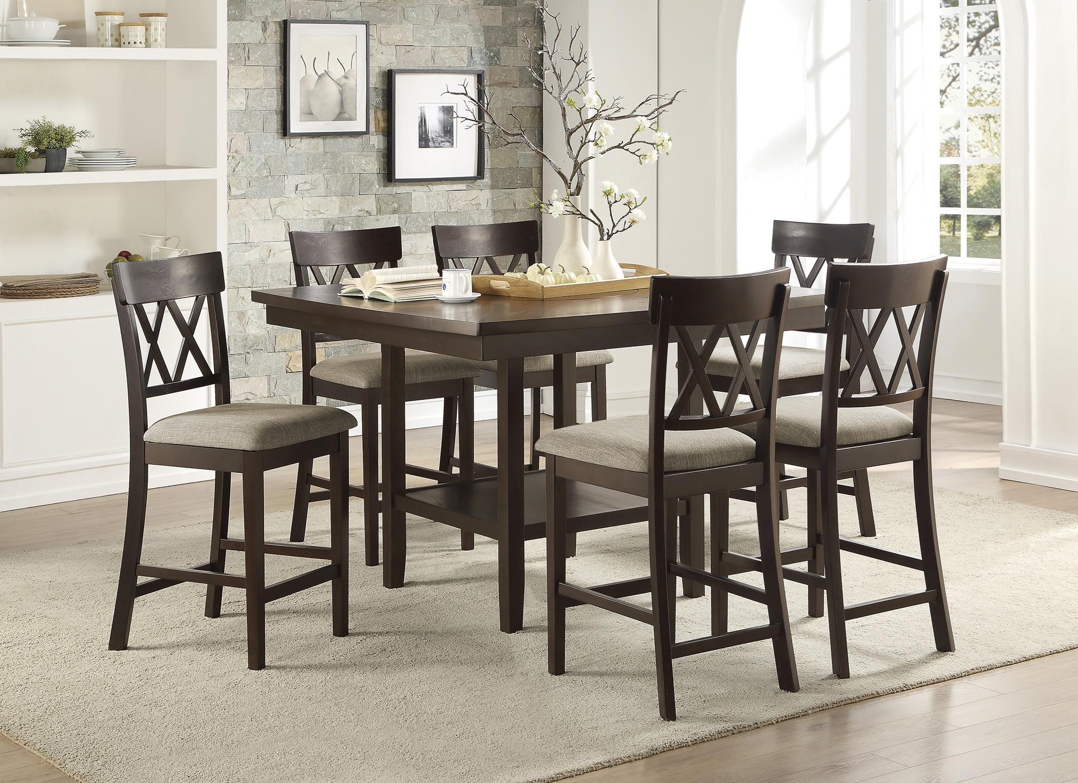 Homelegance Balin 5 Piece Counter Height Dining Set Darvin